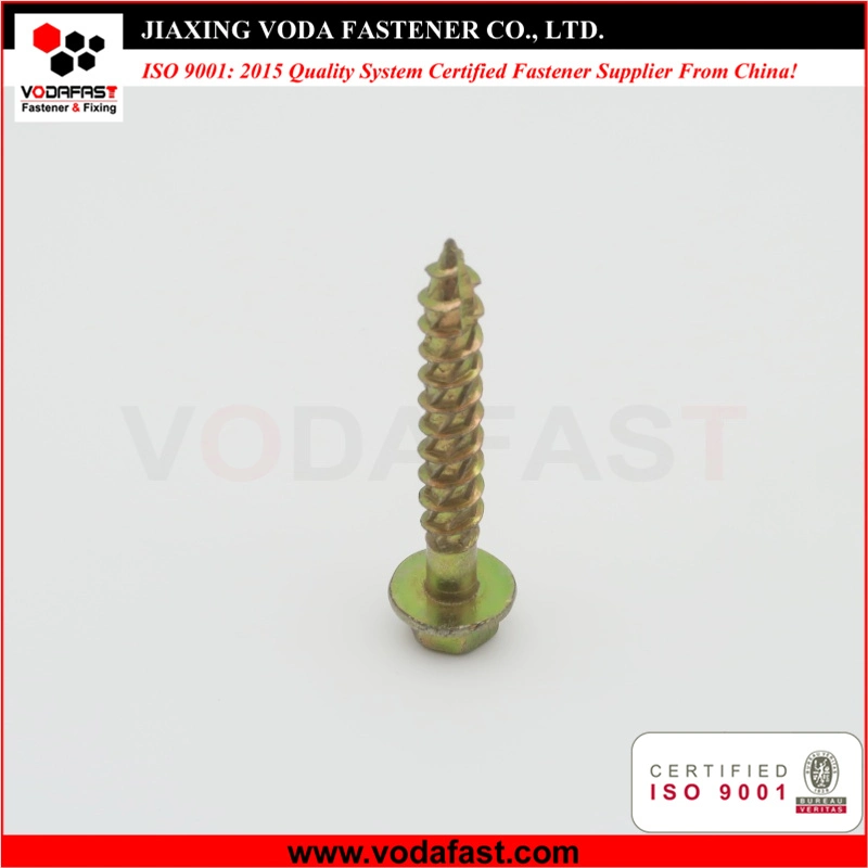 Vodafast Hex Washer Head Self Tapping Screw Yellow Zinc Plated