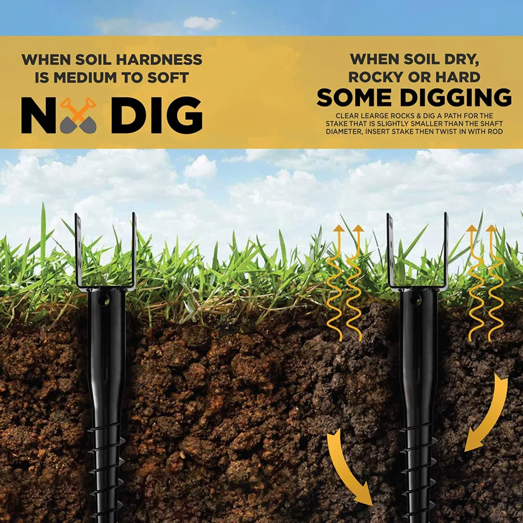 No Dig Ground Anchor for Mailbox Posts and Fence Posts