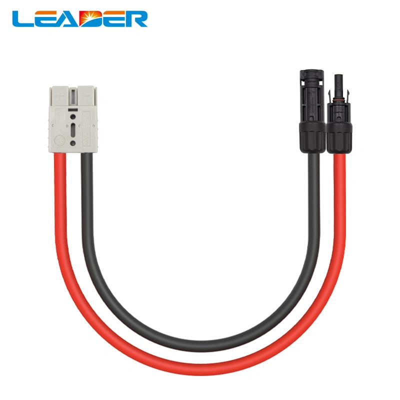 50A Anderson Connector Extension Cable Smh/DC Terminal 2-Pin Connector 350A AC/DC Adapters Cables for Inverter