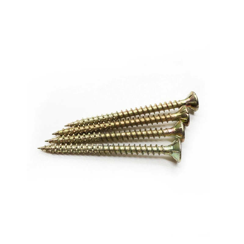 Hot Sale Yellow Self Tapping Countersunk Head Chipboard Screw for Furniture