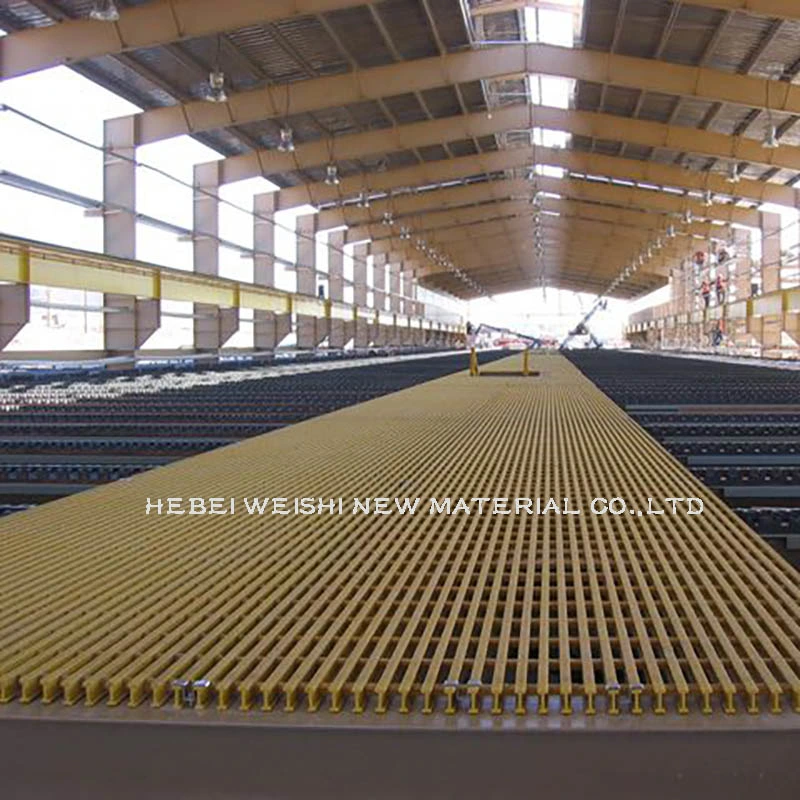 Greening Tree Pool Board Manure Leakage in Aquaculture Farms Fiberglass FRP Grating