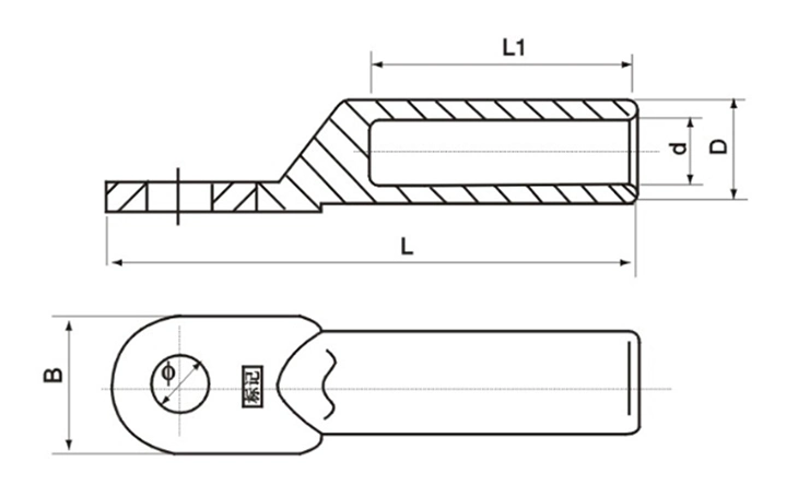 Copper/Tinned Copper/Aluminum Cable Terminal Lug for Grounding Earth Protection System