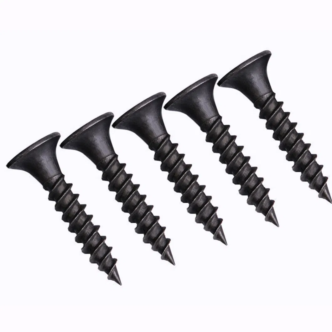 Customized Black Phosphate Gypsum Drywall Screws White Yellow Zinc Hex Head Self Tapping