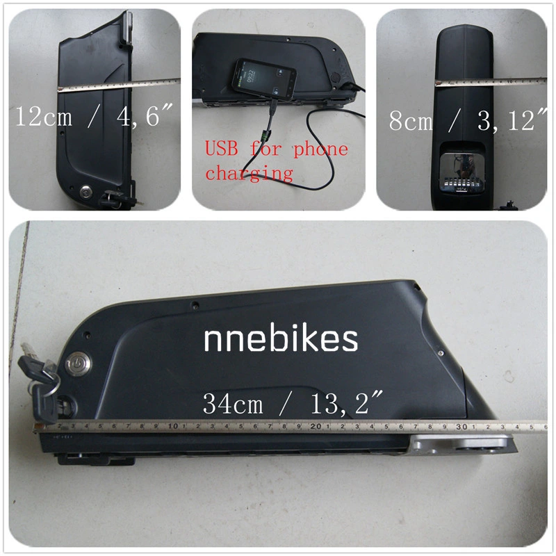 36V 10ah Lithium Battery Pack for E-Bike with USB Port