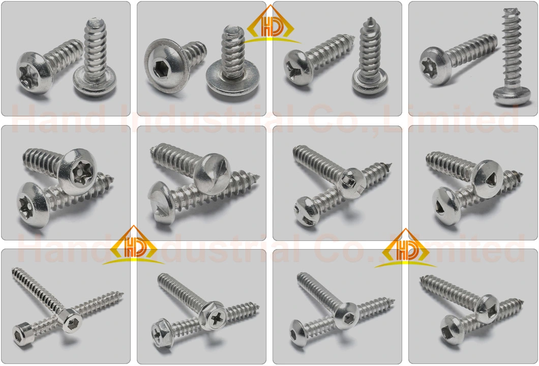 M2.6 Stainless Steel Phillips Pan Head Blunt Point Screws Self Tapping Screws for Plastic