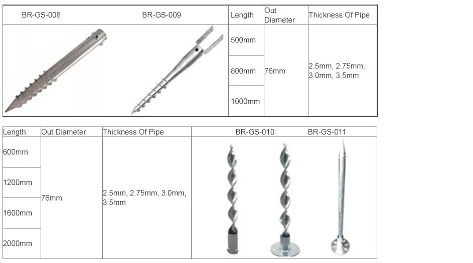 Angels GS233 Ground Screw Industry Helical Anchor Piles for House Foundation