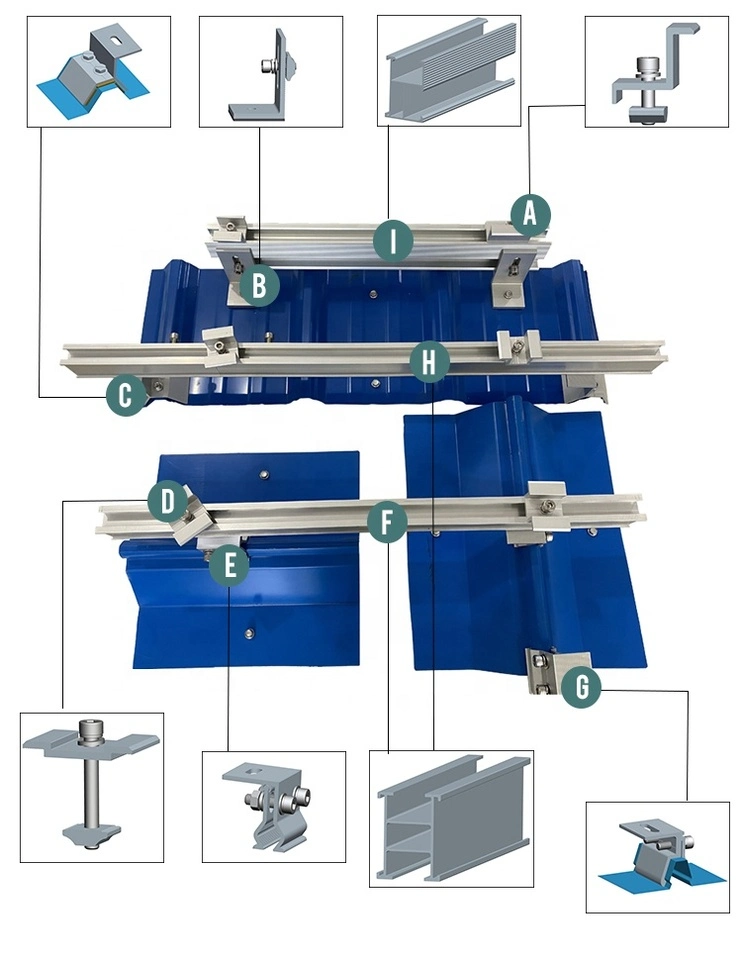 Wholesale Solar Related Products Solar Panel Mounting Accessories Solar End Clamp and MID Clamp