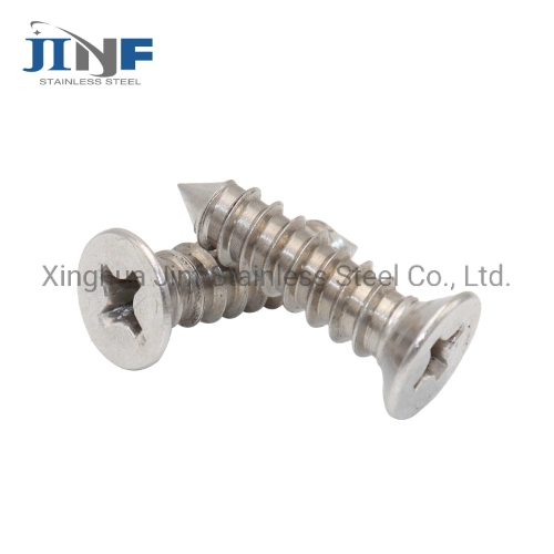 Stainless Steel 202 304 316 DIN7981 DIN7982 Self Tapping Screw