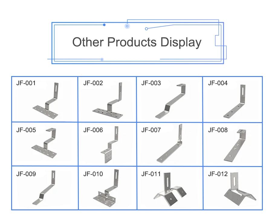 Stainless Steel/Aluminum Roof Fixing Hooks for Solar Energy System