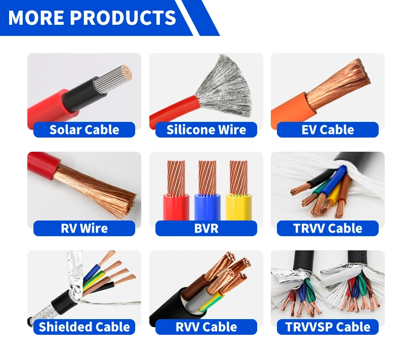 PV Cable 10 AWG 4 mm2 6 mm2 10 mm2 Electric Solar 220V Power Cable