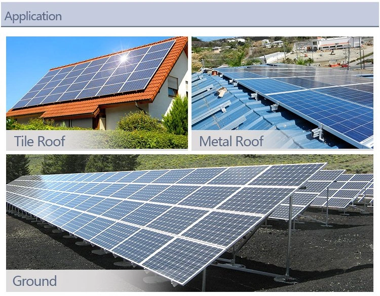 Hot Sale Solar Mounting System Aluminium Solar Rails Rack and End Clamp