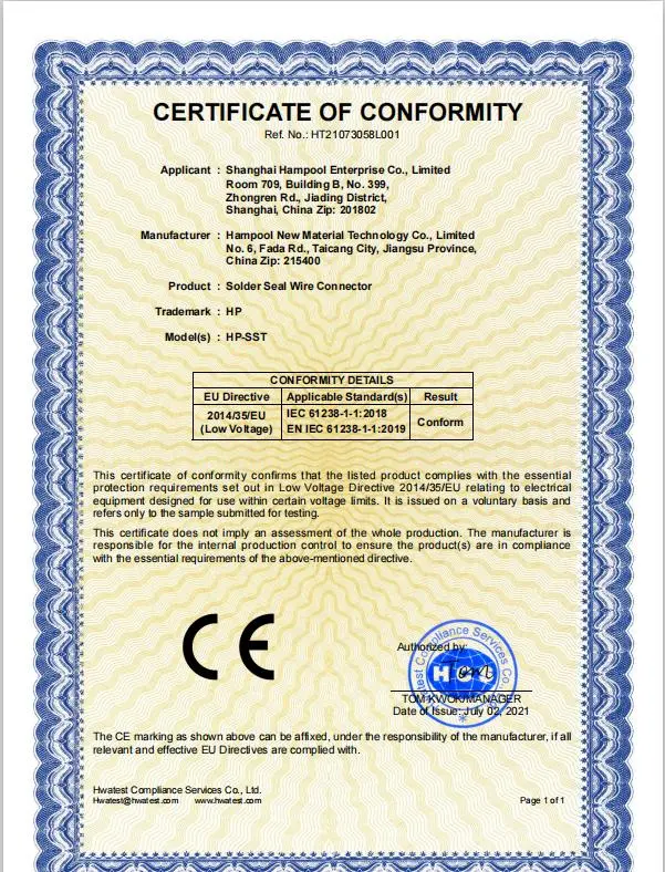 Copper Ground Tube Crimp Terminals Cable Lugs for High Voltage