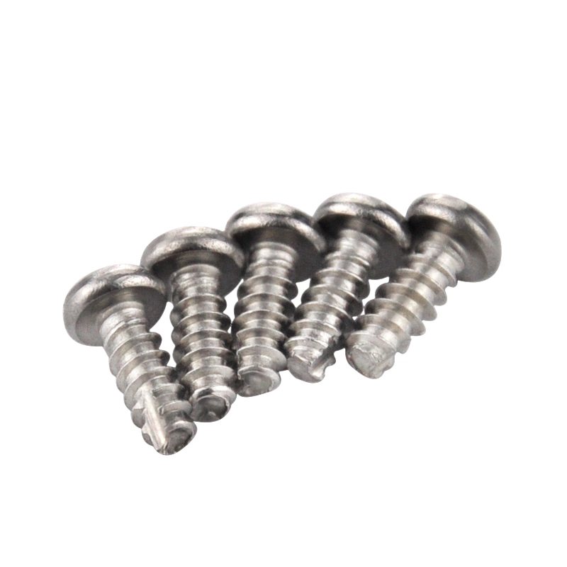 Inox Pan Head Cross Slot Cutting Flat Tail Self Tapping Screws