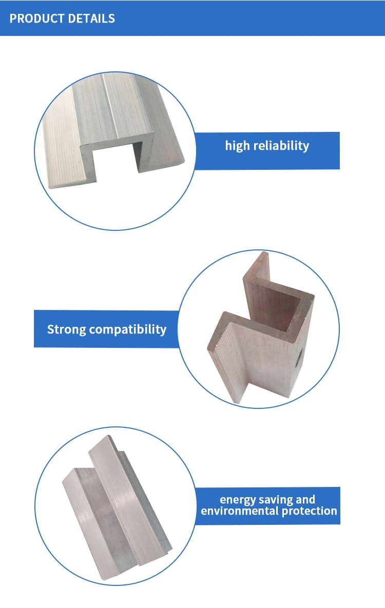 Medium Voltage Solar Module Photovoltaic Bracket Panel Pressing Clamp