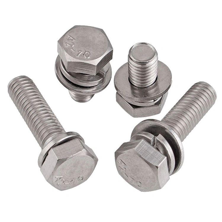 DIN933 DIN931 OEM Fasteners Ss201 SS304 SS316 Stainless Steel Hex Bolt