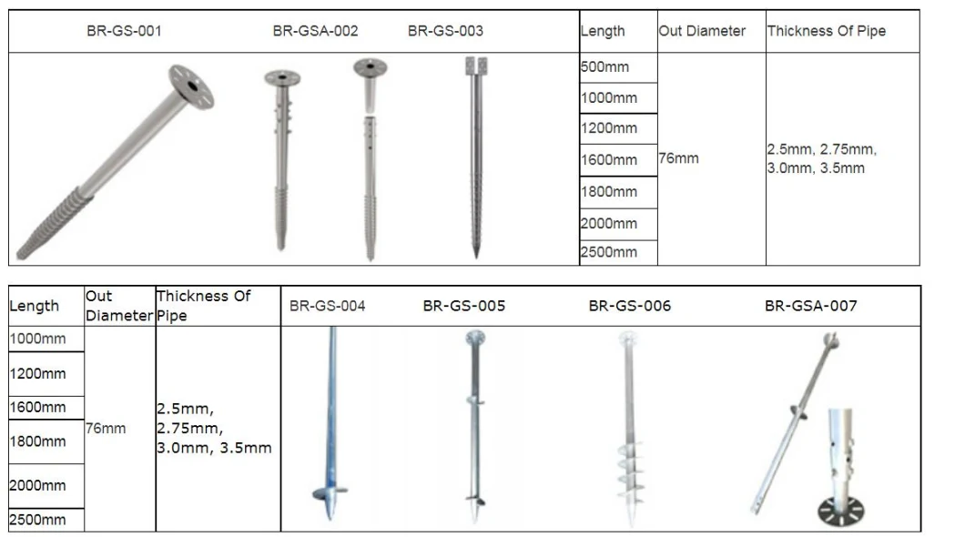 Angels GS233 Ground Screw Industry Helical Anchor Piles for House Foundation