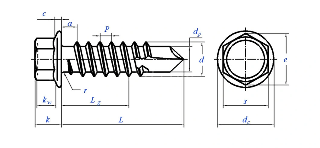 Self Drilling Self Tapping Roofing Machinegalvanized Self Drilling Screw