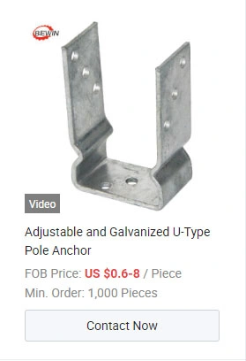 No-Dig Ground Anchor, Screw Anchor for Wooden Column