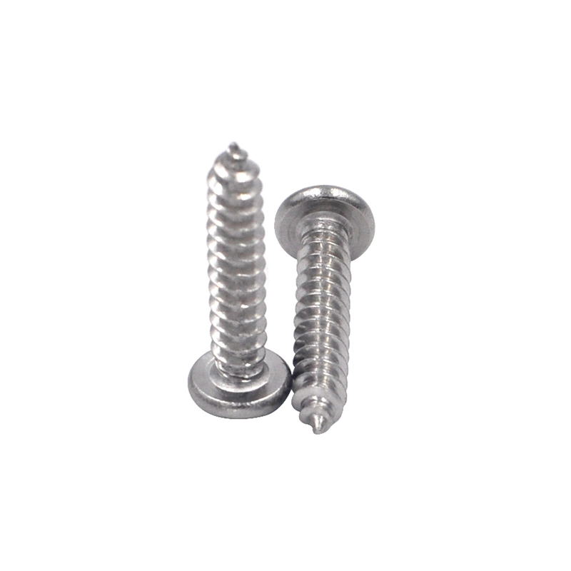 M1.6-M8 Cross Pan Head Washer 8.8 Long Thread Zinc Plated Self Tapping Screw