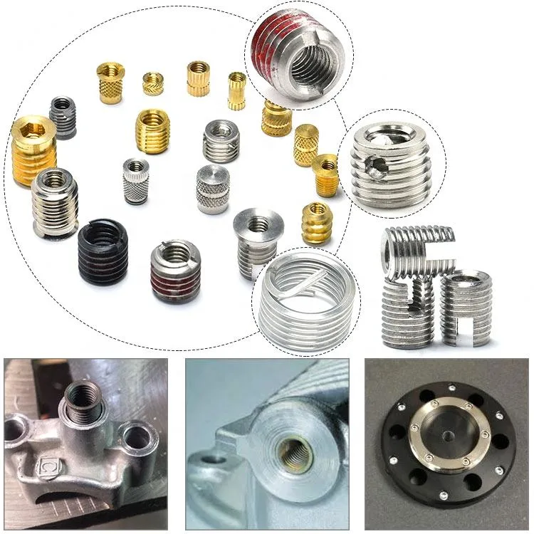 China Factory Wholesales Zinc Plated Steel Steel Hex Socket Self Tapping Threaded Wood Insert Nuts Glued Socket Nut Socket Embedded Nut