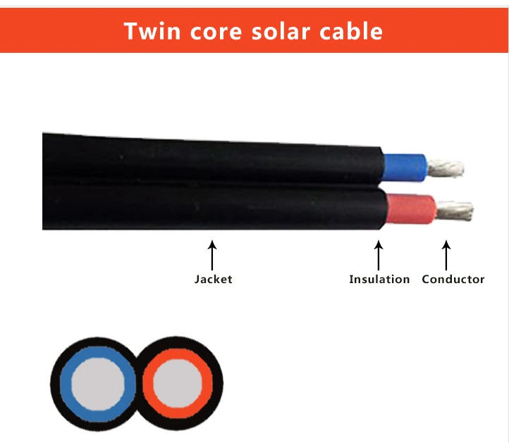 Super Solar PV Cable 4mm2 6mm2 DC Cable XLPE for Solar Panel