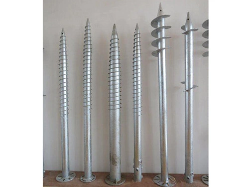 Rolled Steel Helical Anchors Screw Blade Pier for Solar Ground Mounting