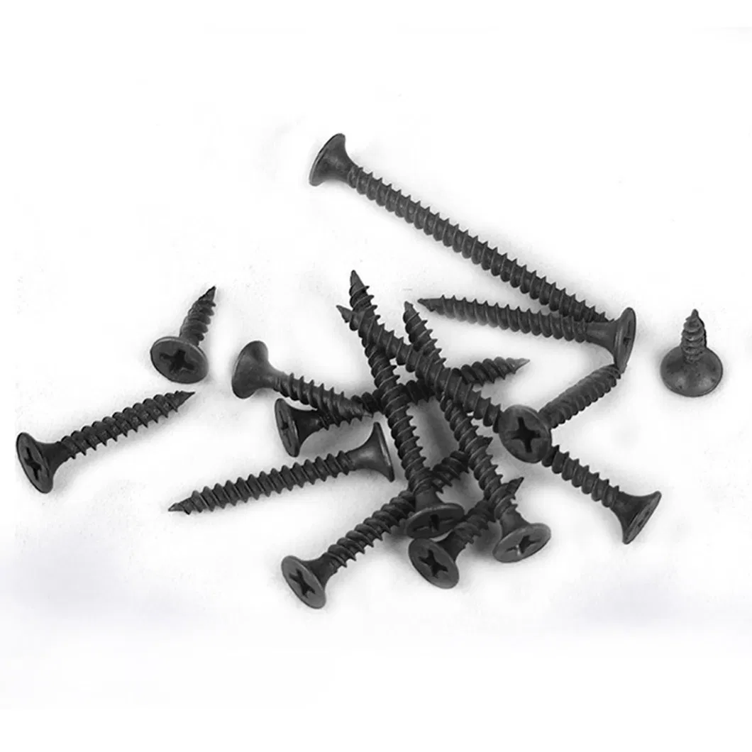 Customized Black Phosphate Gypsum Drywall Screws White Yellow Zinc Hex Head Self Tapping