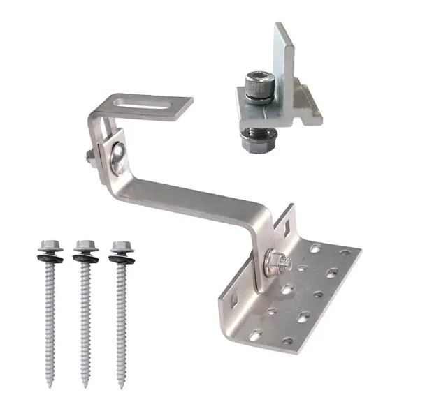 Double Adjustable Stainless Steel Solar Tile Roof Hooks Solar Photovoltaic Hooks