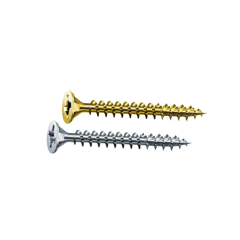 Yellow Zinc Plated Self Tapping Wood Screw Chipboard Screw