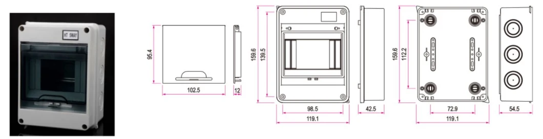 Water Proof Enclosure Juction Panel Boxes Solar Junction Box