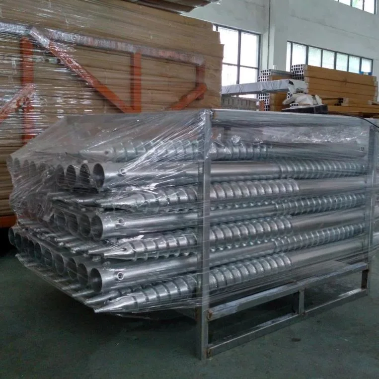 High Strength Ground Screw Pile Anchor with Galvanized Surface 600-3500mm Length