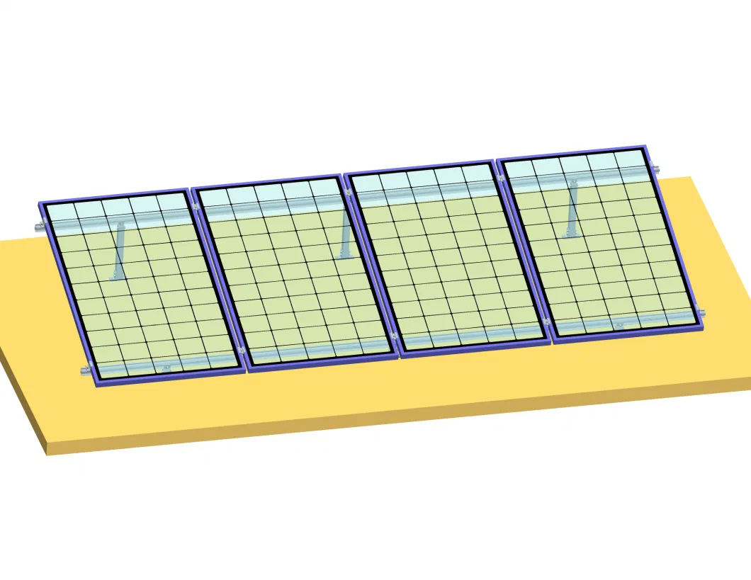 Commercial Fixing PV Mounting Structure Roof Bracket Mount Adjustable Solar Panel Mount