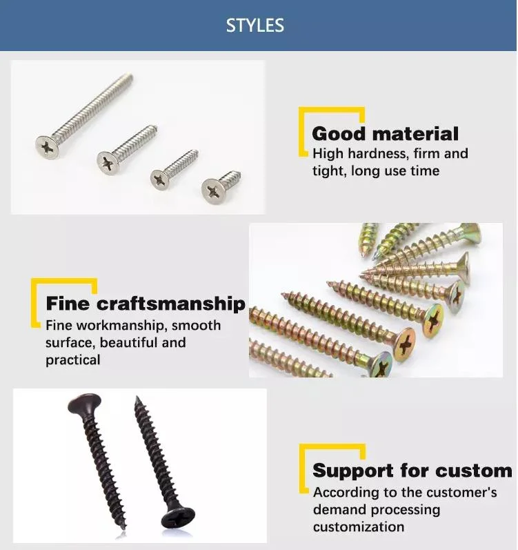 3.5mm-6.5mm Tianjin Wood Screw/Roofing Screw/Machine Screw/Tornillo Self Tapping Screw with CE