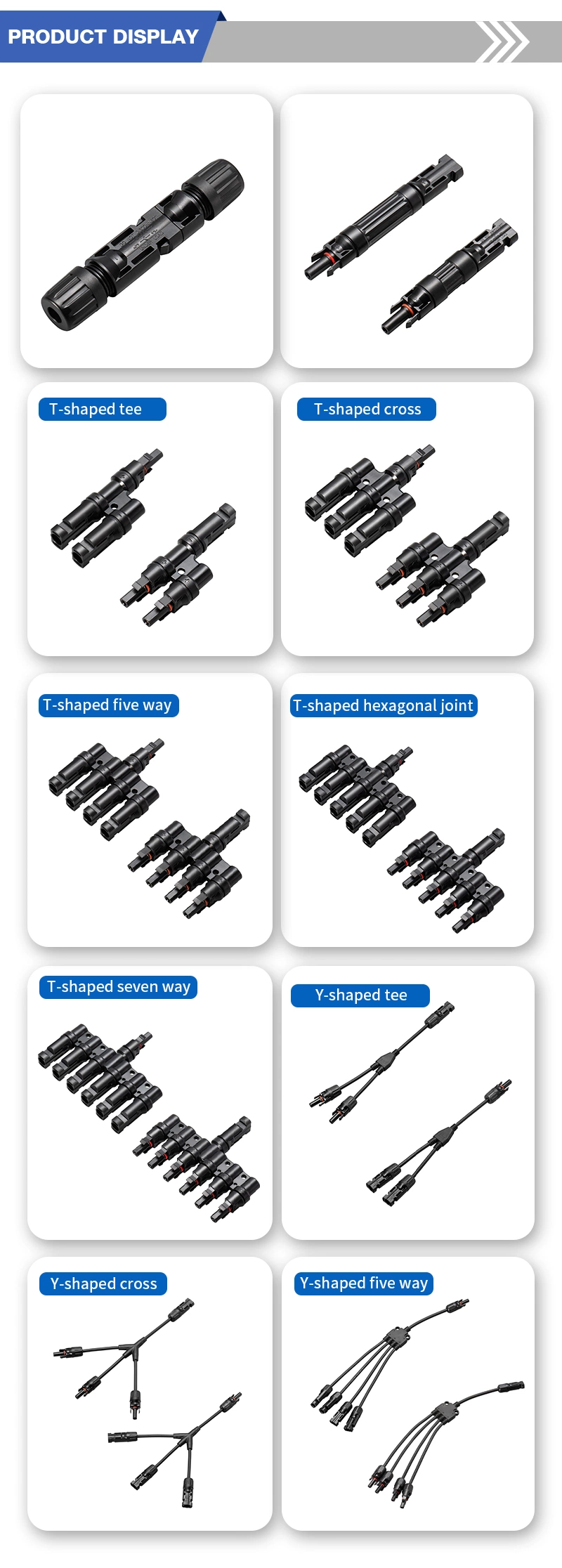 1000V Mc-4 PV Connector Ground Mount Waterproof Mc-4 Solar Connector