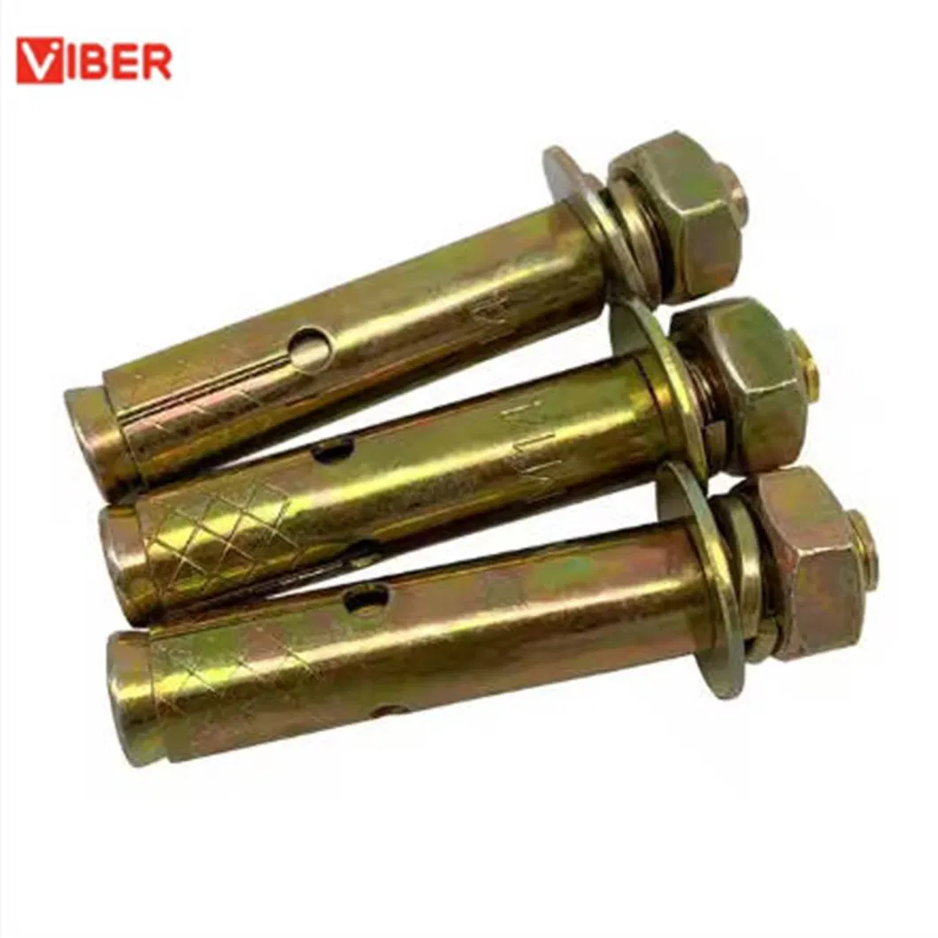 Anchor Bolt with Nut Concrete Screw M40 Spring Toggle Bolt 39mm Masonry Fixing No Dig Ground Sleeve Anchor for Metal