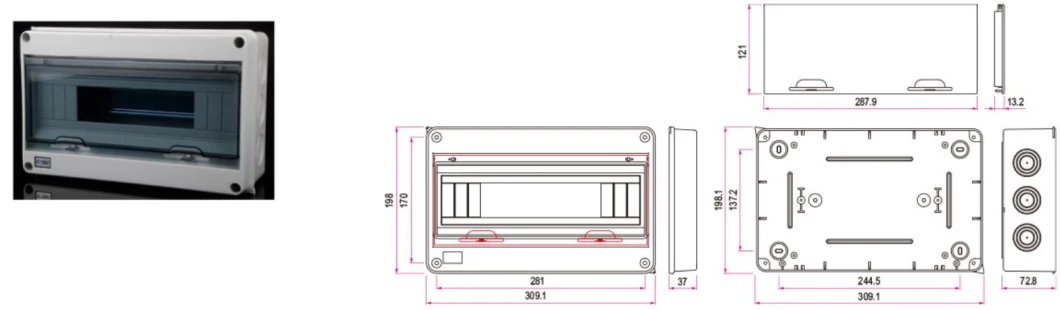 Water Proof Enclosure Juction Panel Boxes Solar Junction Box