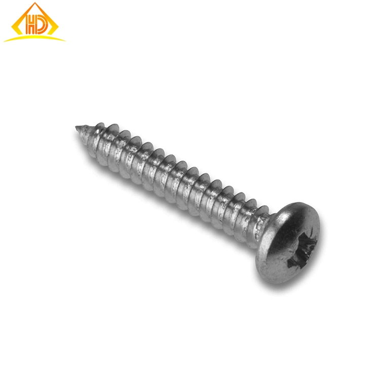 Ss304 Phillips Pan Head Metal Self Tapping Fasteners Screw