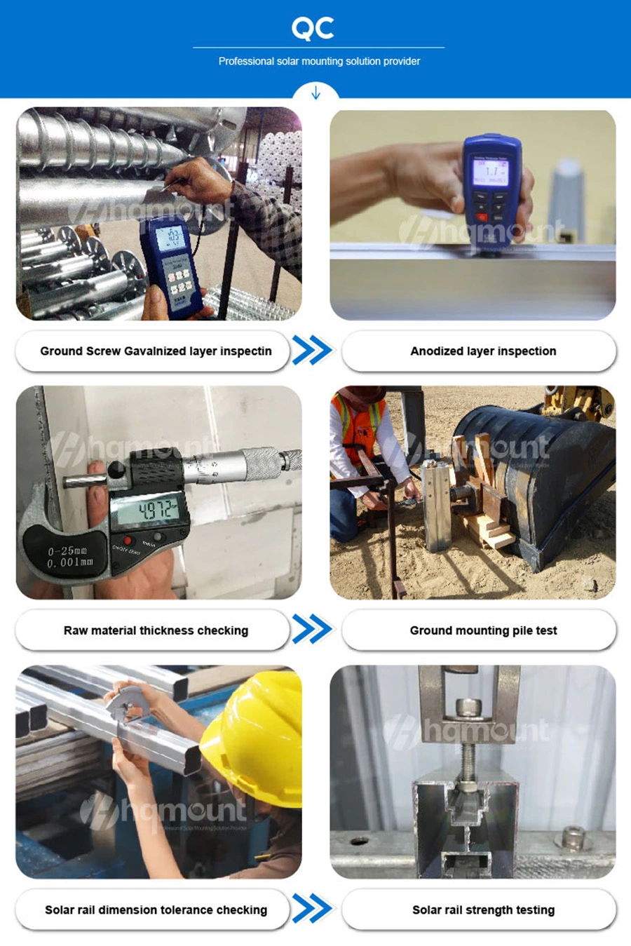 Solar Mounting Ballast Type System Solar Concrete Roof Mount on Flat Roof