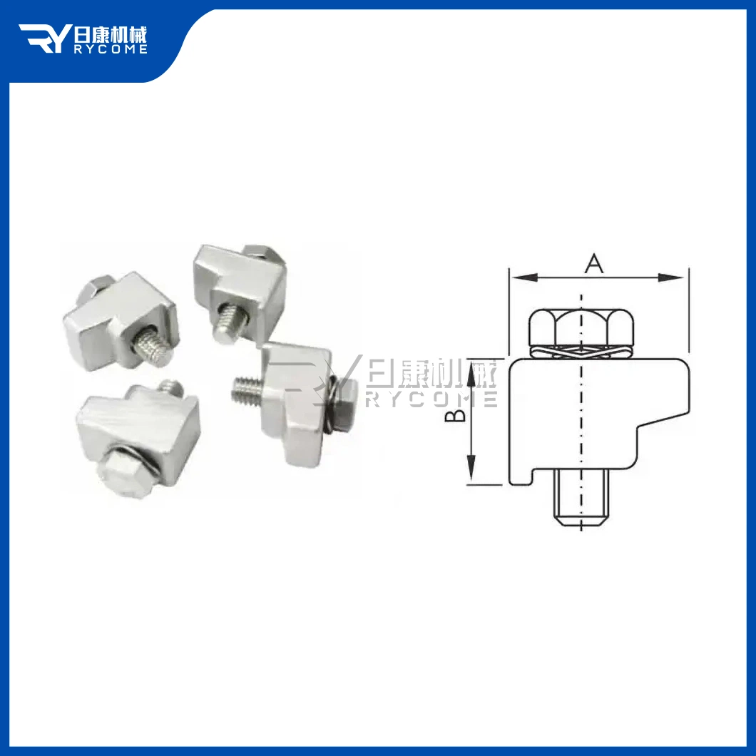 Rycome Flange Fastener China Manufacturers Kf10ca Kf16ca Kf25ca Kf40ca Kf50ca Vacuum Claw Clamp