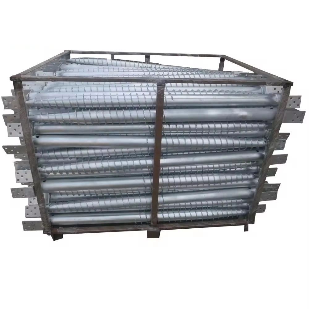 Hot DIP Galvanized PV Solar Panel Mounting System Ground Screw Anchors Pile