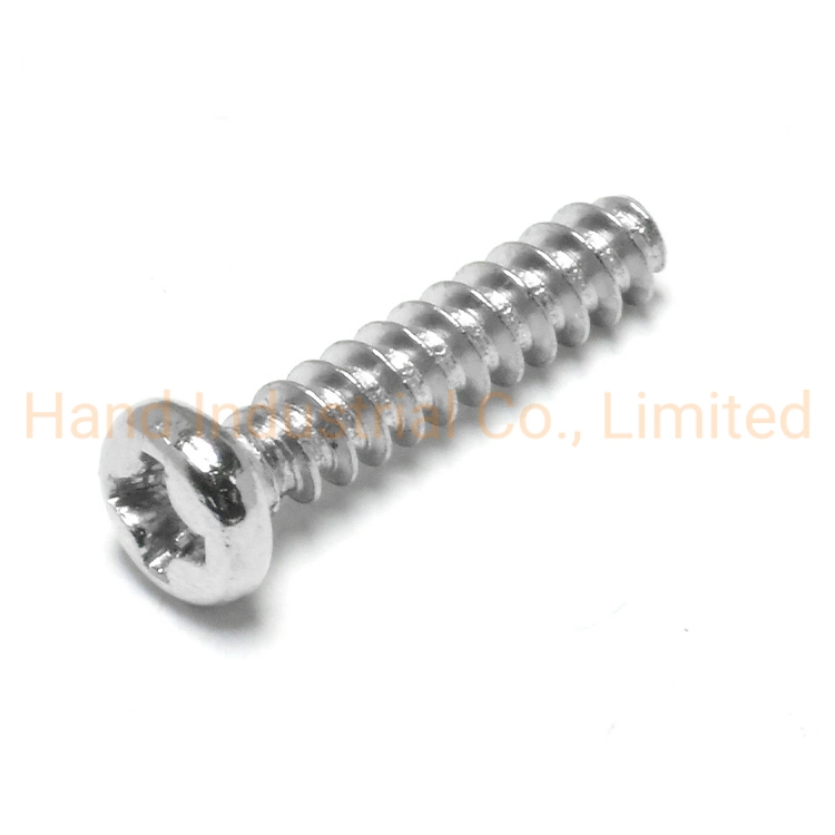 M3 4 6 8 10mm Phillips Pan Head Blunt Point Stainless Steel Self Tapping Screws for Plastic