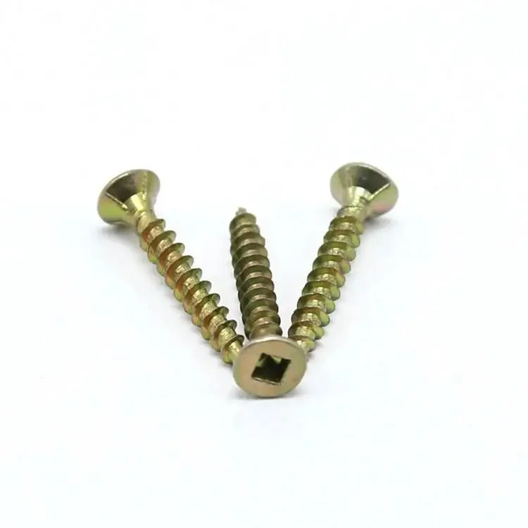 Square Drive Countersunk Flat Head Long Self Tapping Wood Screws