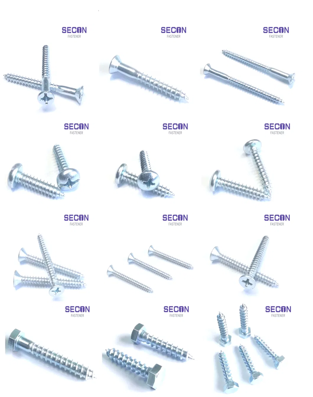 Made in China Best Price DIN7982 GB846 Coil Cross Groove Recess Head Raised Countersunk Head Self Tapping Screws