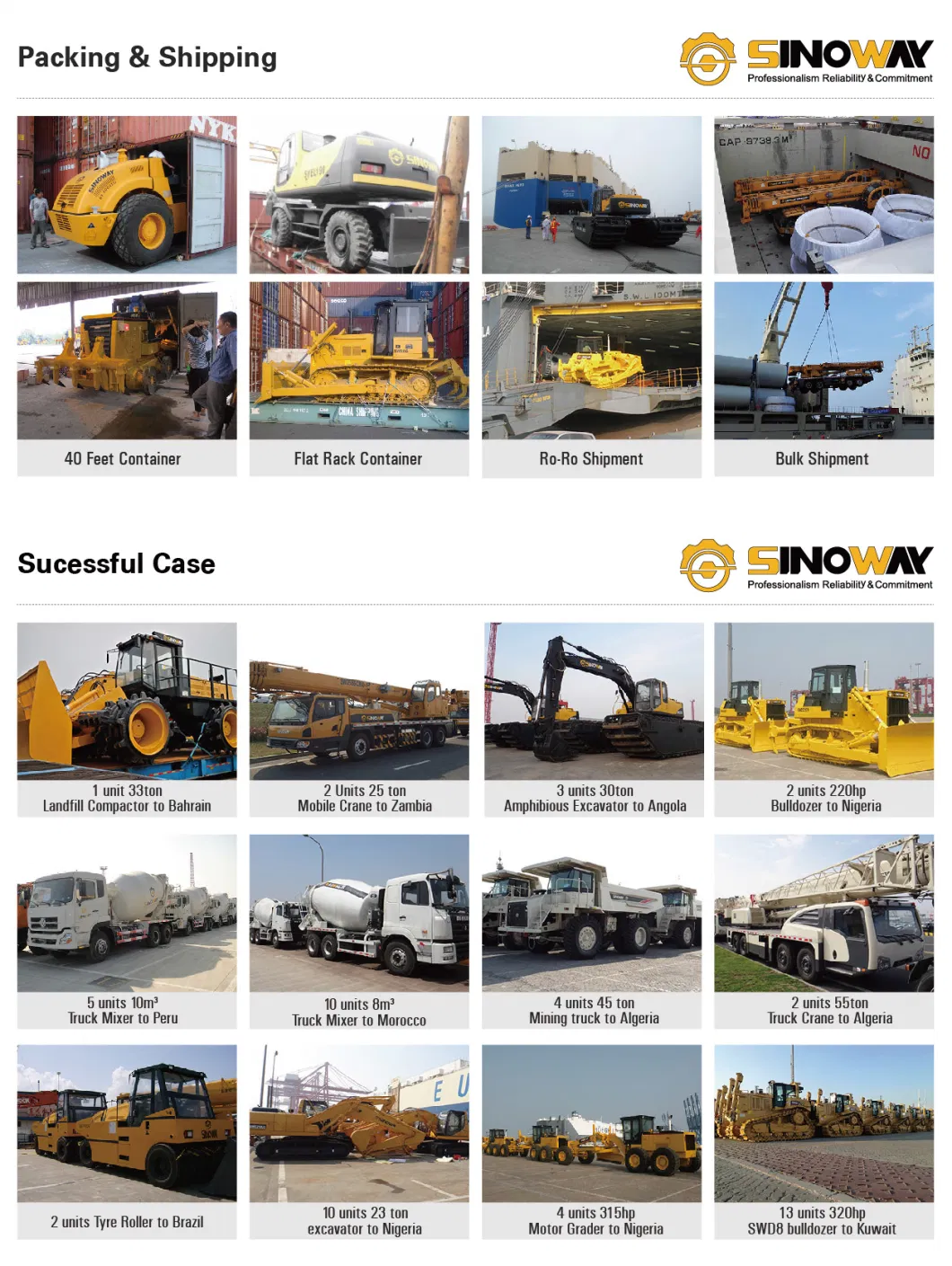 Sinoway Types of Bulldozer 230HP Mini Bulldozer Crawler for Sale