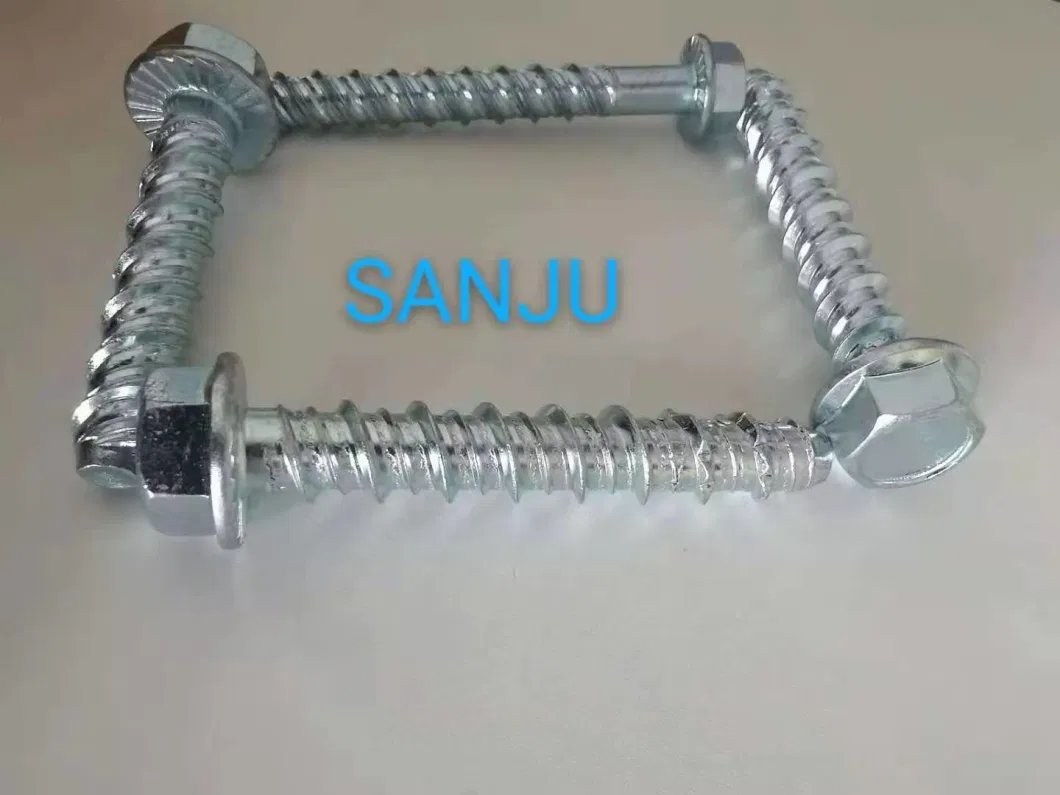 High Strength Hexagon Flange Bolt / Hexagon Head Self-Tapping Concrete Bolts