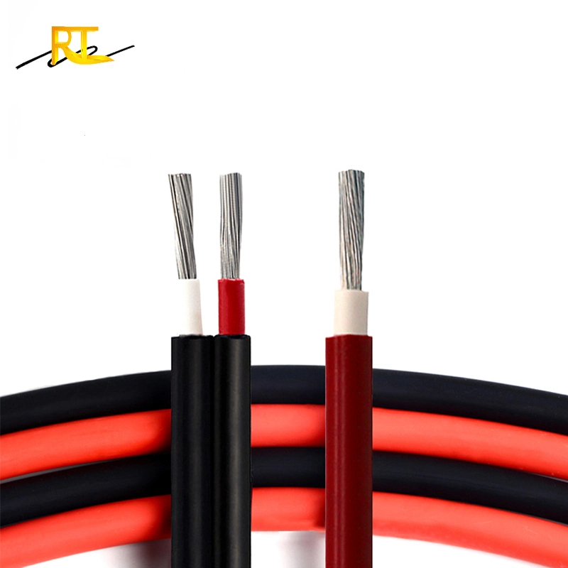 Manufacturer Price TUV Certified PV Red and Black Photovoltaic DC Communication Electric Cable for Solar Electronic Panels