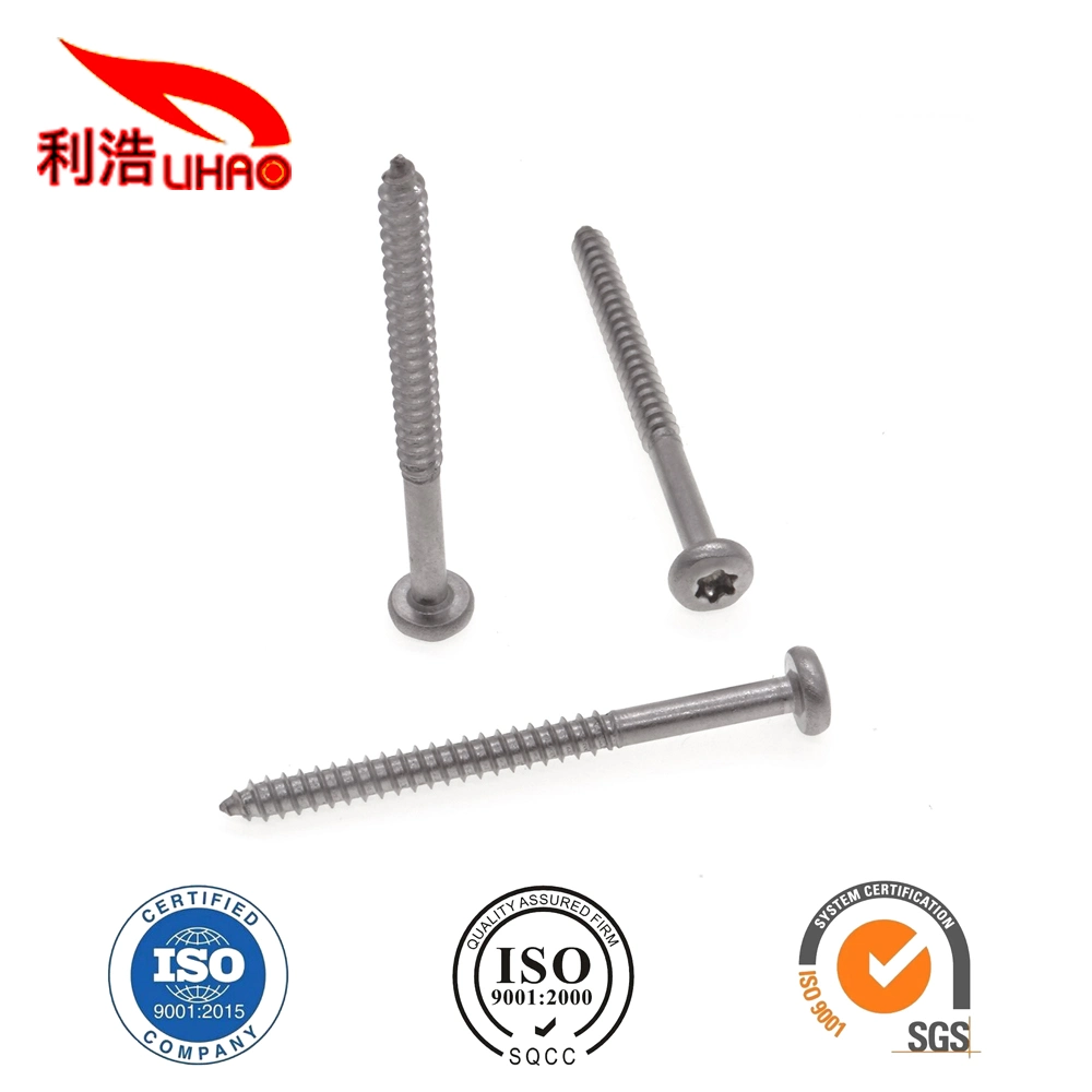 St4*50 Stainless Steel Torx Pan/Round Head Half Thread/Tooth Self-Tapping/Wood Screw