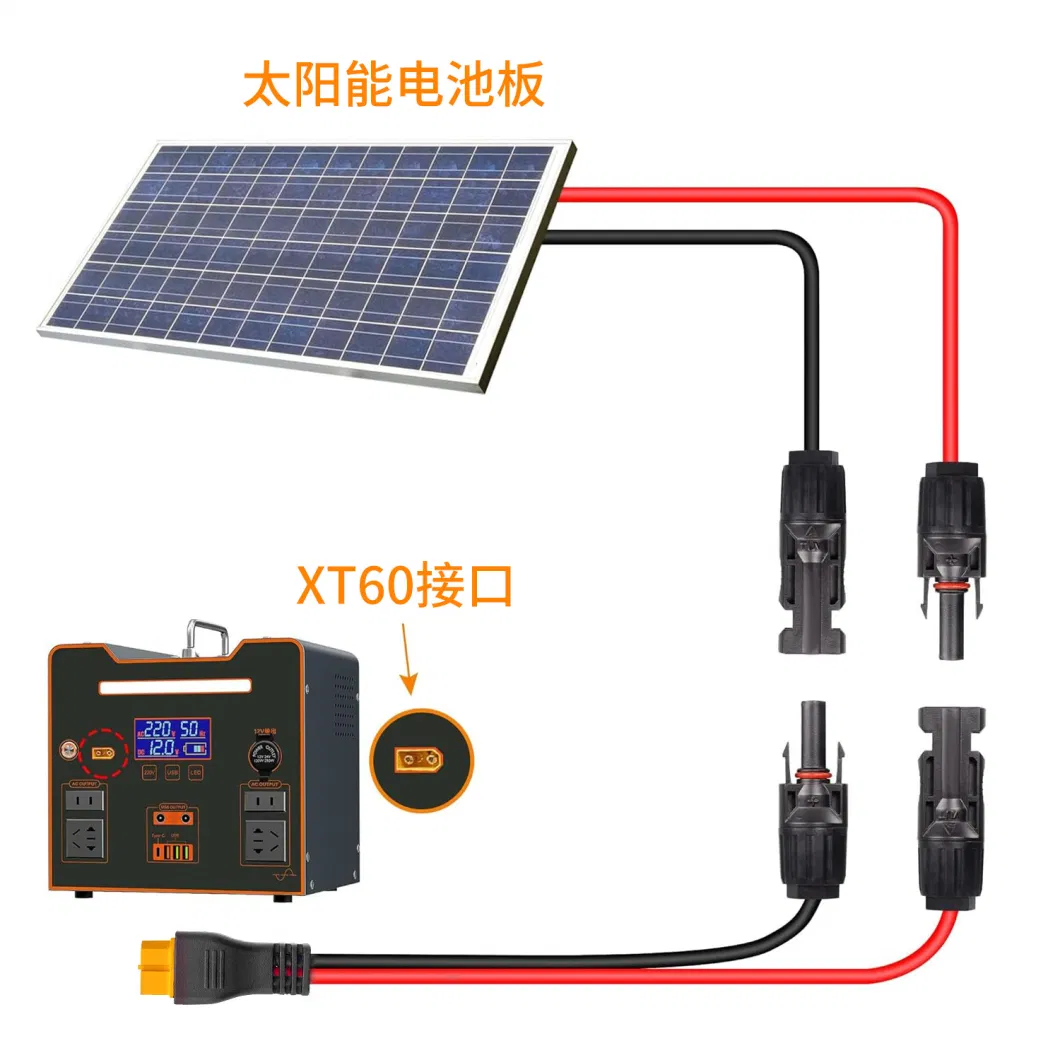 Mc 4 to Xt60 Solar Battery Power Cable for Solar Panel to Power Station