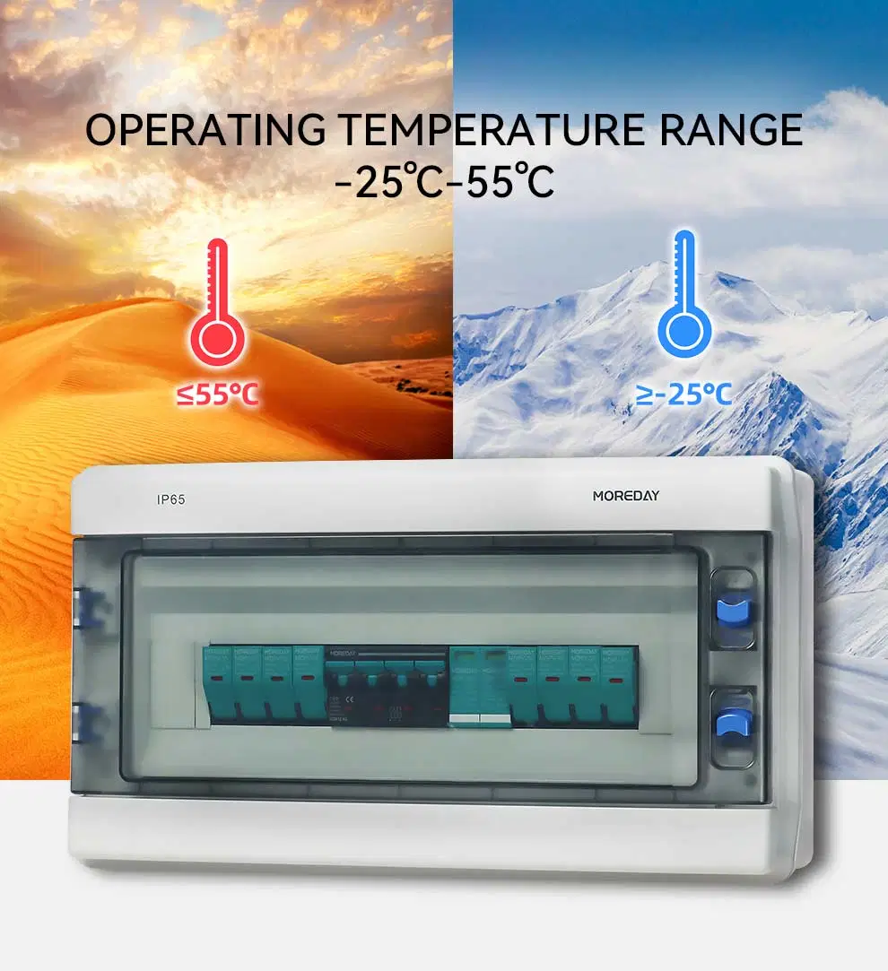 IP65 DC 550V 1000V Photovoltaic System PV Solar Combiner Box Junction