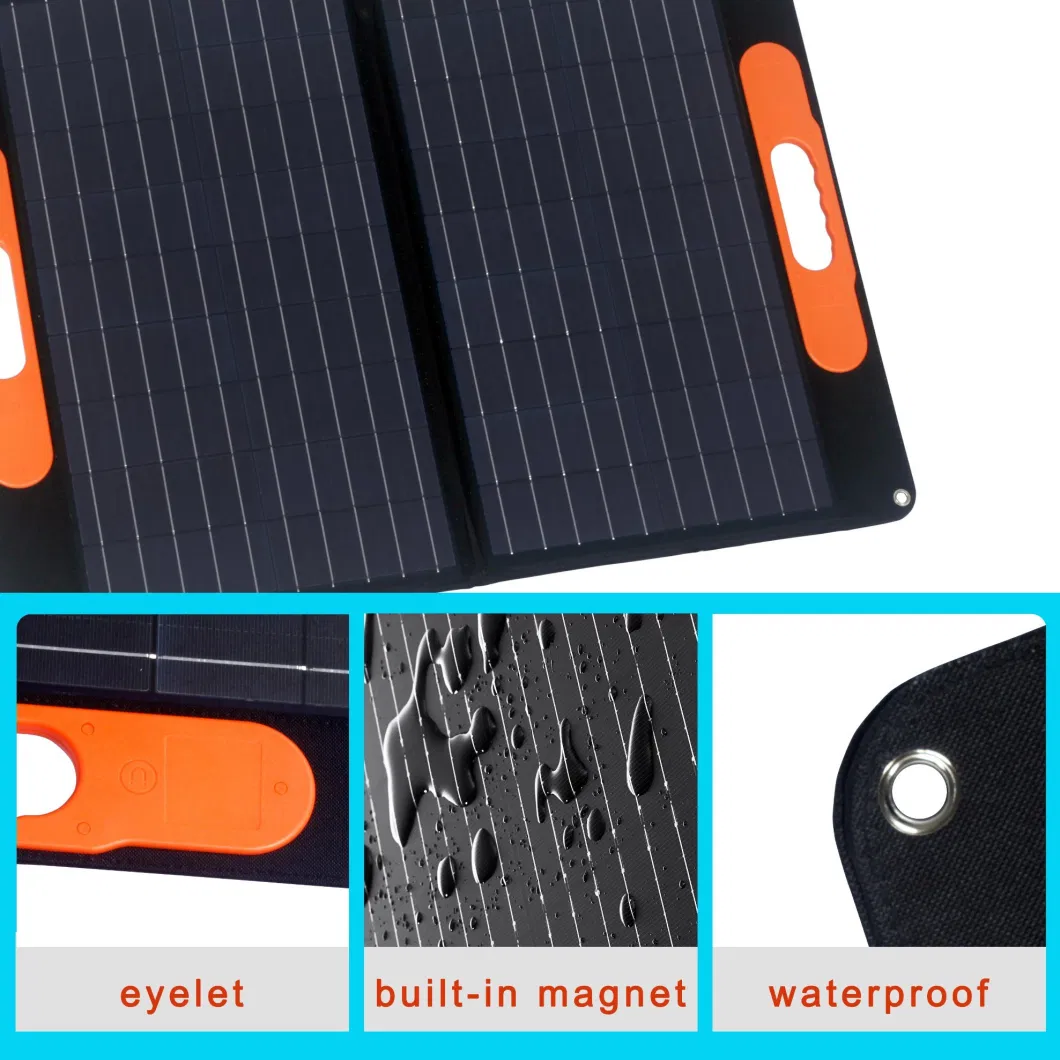 Foldable Solar Panel 200W 18V High Efficiency Compatible with Most Power Stations